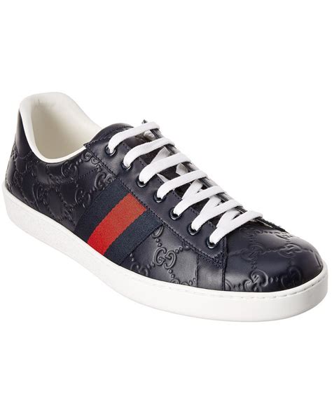 gucci ace sneaker blue|gucci ace interlocking g.